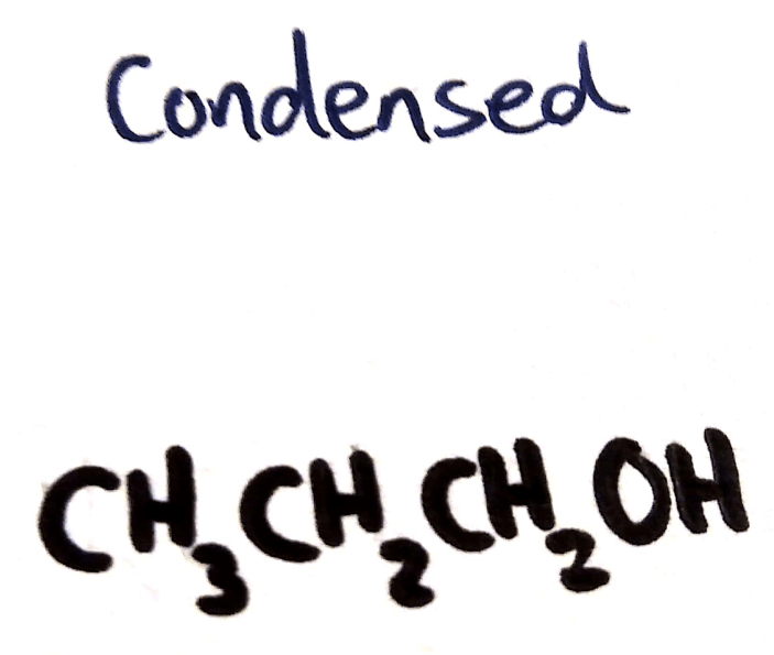 Condensed formula (organic chem)
